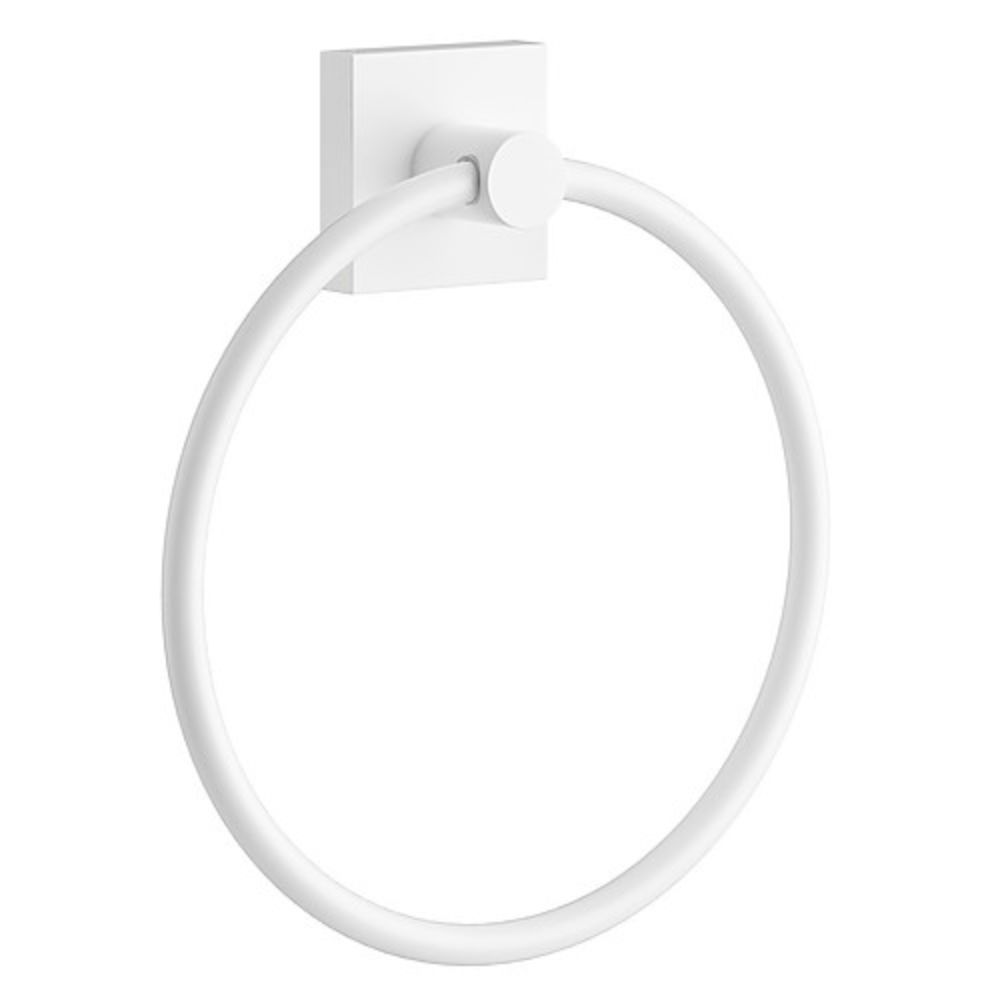 Smedbo RX344 House - Towel Ring, Matte White, Diameter 170 mm
